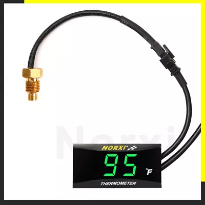 Koso Water Temperature Gauge NORXI 32-248°F Digital Display Meter Green • $13.02