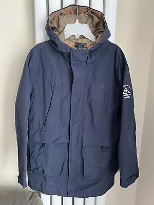 ZARA Kids - Boys Navy / Dark Blue Coat / Jacket With Hoddie - Size 11-12 Years  • £7.99