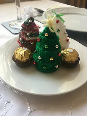 £1.89 • Buy Dk Knitting Pattern Mini Christmas Tree Ferrero Rocher Lindt Chocolate Cover 