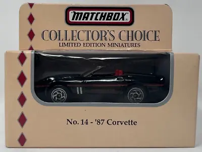 Matchbox 1994 - '87 Chevrolet Corvette C4 Collectors Choice New Unopened Sealed • $9.99