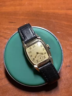 1950s Vintage Bulova Men's Art Deco Wristwatch Cal. 10BM - RUNNING • $70