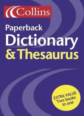 Collins Paperback Dictionary And Thesaurus (Dictionary/Thesaurus) • £3.50