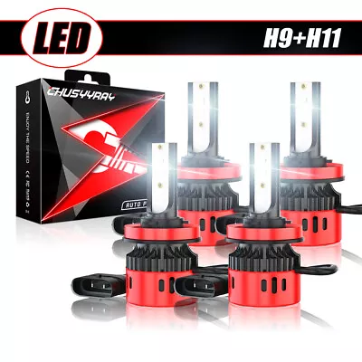 4x H9 H11 LED Headlights Hi/lo Beam Bulbs For 2020 Ford Fusion SE Sedan 4-Door • $39.99