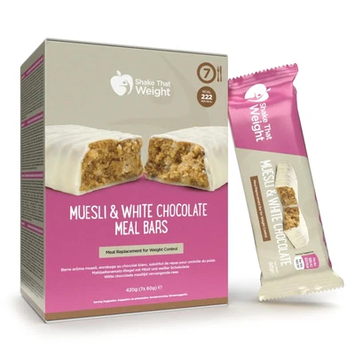 £18.80 • Buy 7x Muesli And White Choc Diet Meal Replacement Bars - Shake That Weight
