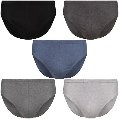 New Mens Briefs 3 Pack Underwear Underpants Classic Cotton Hipster Rich Slips • £4.99
