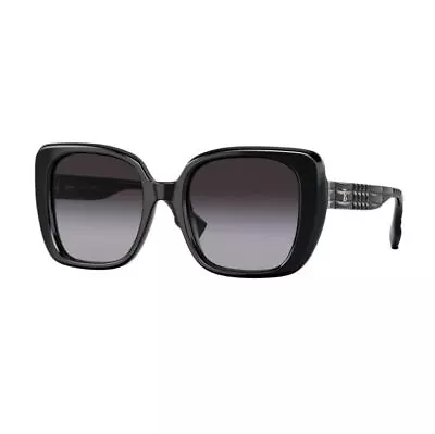 Womens Burberry Sunglasses Be4371 Helena Black /Grey Gradient Sunnies • $318.45