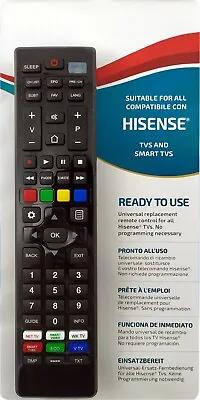 Remote Control For HISENSE TV Models :40D36 40D36T2 40K20P 40K220 40K220PW  • $39.95