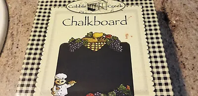  Chalkboard French Chef Baker With Chalk Holder COBBLE CREEK • $6.99