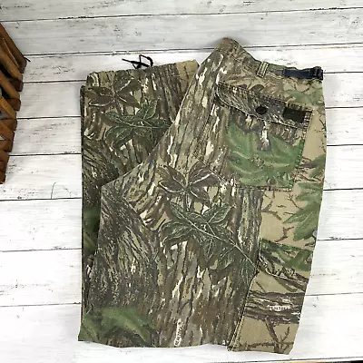 VINTAGE Liberty Pants Men XL Camo Cargo RealTree Hunting Outdoor Utility 39x30.5 • $23.74