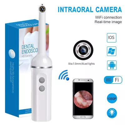 Wireless WiFi Oral Dental Endoscope Intraoral Camera 1080P HD Video  USB Charge • $24.29