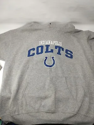 Indianapolis Colts NFL Team Apparel Mens  Hoody Grey Tag Warn • $20