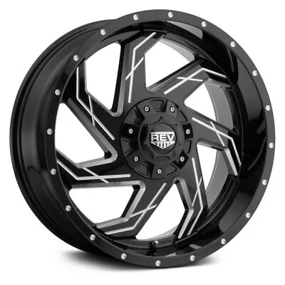 REV Wheels Off Road 895 Series Black And Machined 20x9 Inch Rim 6x5.5/6x135 Bolt • $279.95