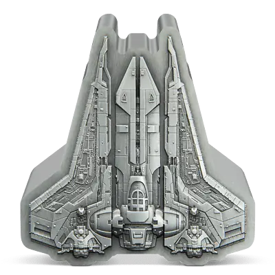 2023 Niue Star Wars Bo-Katan's Gauntlet Starfighter 1oz Silver Coin • $92.57