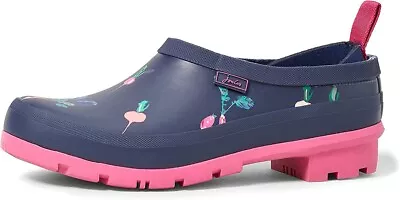 Joules Women's Wellington Boots Rain Size US 7 M Navy Vegetables • $59.95