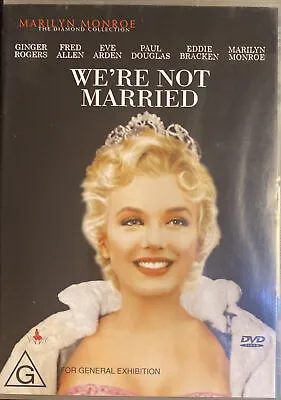 We're Not Married DVD Marilyn Monroe Ginger Rogers. 1952 • $9.95