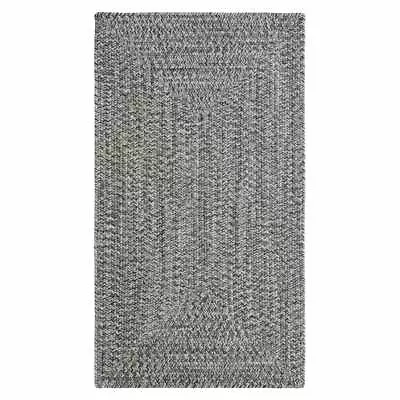 $36 • Buy Capel Rugs Worcester Medium Gray Variegated Country Rectangle Braided Area Rug 