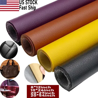 Vinyl Faux Leather Fabric Repair Patch Self-Adhesive Kit For Car Seat Sofa Couch • $5.69