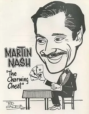 Martin Nash Caricature 1988 Book The Magic Castle Walls Of Fame By Ted Salter • $20