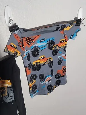 Boys Pajamas New Size 12m 4pcs Monster Truck Top Bottom  • $20.69