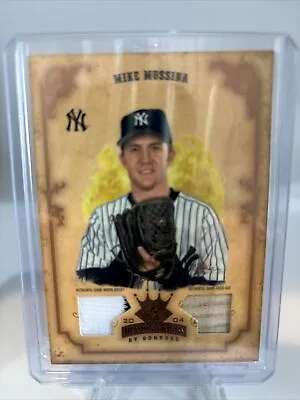 2004 Diamond Kings DK Silver Mike Mussina Dual Bat Jersey #100/100 #145 • $8