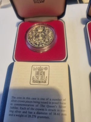 £17 • Buy 1977 Silver Proof Silver Jubilee Crown Coin Box Bullion I Have Just 2 Left 