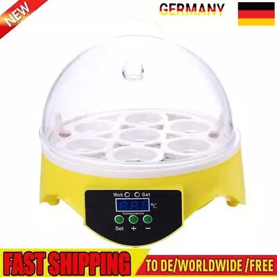 Mini 7 Egg Incubator Poultry Incubator Brooder Digital Temperature Control • £25.17