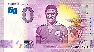 1 X 0 EURO - SLB Eusébio: 1942 - 2014 (Portugal) - EuroSouvenir • £11.57