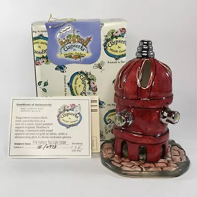 $24.99 • Buy 2001 Blue Sky Clayworks 5  Fire Hydrant Tea Light Holder HT19420