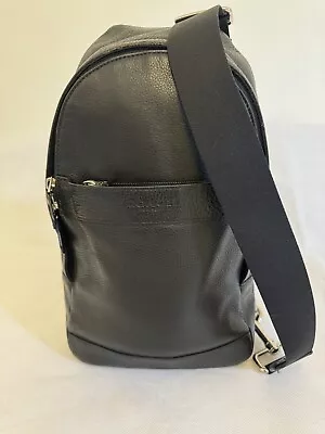 Coach Men’s Cross Body Leather Bag Black F71751 • £125