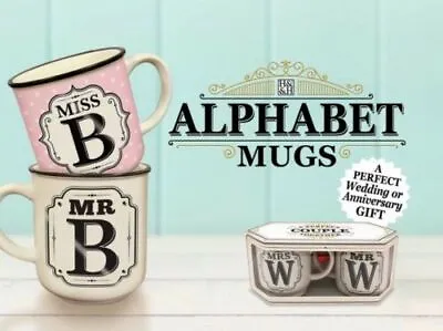 Alphabet Mug Mr / Mrs / Miss Men's Women's Gift Mug Birthday - Stoneware Mugs • £9.99