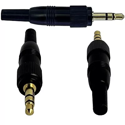 Sony Stereo 3.5mm Screw Lock Locking Jack Plug Lavaliere Microphone & Receiver • £5.99