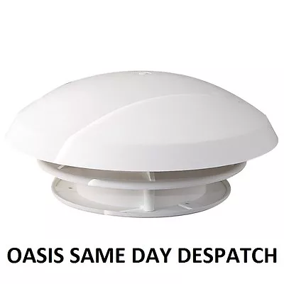 £11.95 • Buy Mushroom Vent With 80mm Hose Connector - Caravan Motorhome Accessory