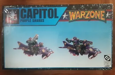 Capitol Purple Sharks Set Of 2 Miniatures Warzone No. 10527 Vintage 1999 • $100