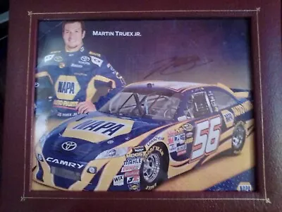 Marin Truex Jr. Race Car Driver Signed Photo Framed • $20