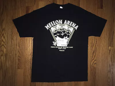 Pittsburgh Penguins T Shirt Mellon Arena Final Regular Season Game Reebok Medium • $13