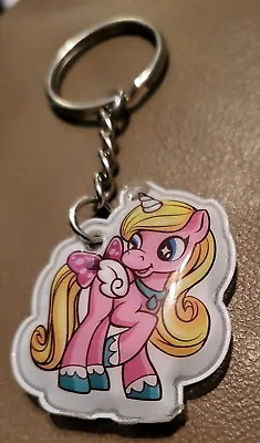 My Little Pony Zuru Vinyl Keychain • Pink Pony Blonde Hair  • $7.99