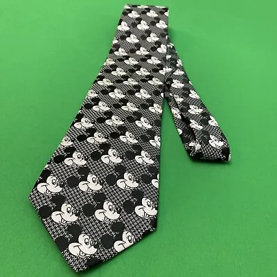 Vintage WALT DISNEY Mickey Mouse Cervantes NECKTIE Character Pattern RARE • $5