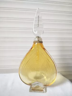 RARE GUERLAIN CHAMADE EMPTY FACTICE DUMMY DISPLAY BOTTLE Yellow Glass V Pretty • £99.99