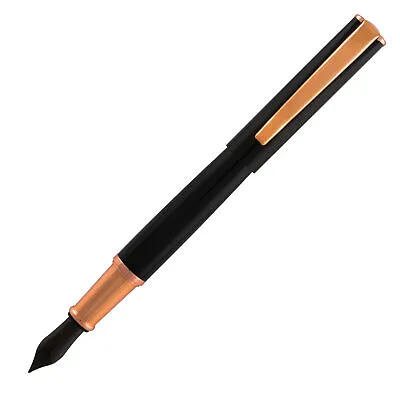 Monteverde Impressa - Black With Rose Gold Trim - Stub Nib - Fountain Pen NEW • $39.99