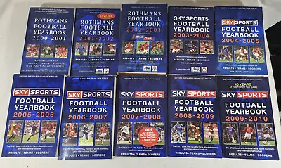 £50 • Buy Collection Of Rothmans, Sky Sports Football Yearbooks, 10 Books, Bundle Joblot