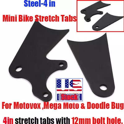 Steel Mini Steel Bike Stretch Tabs Kit For Motovox 4in Mega Moto- Fit Big Brake  • $49.99