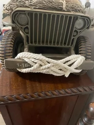 Vintage 12  GI Joe Jeep Tank Truck Vehicle Tow Rope Or Bumper Wrap Rope • $5.99