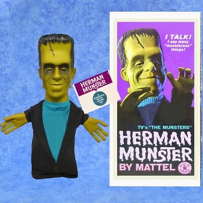 1964 HERMAN MUNSTER TALKING PUPPET By Mattel WORKS Munsters NICE! • $350