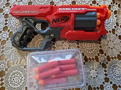 Nerf N-Strike MEGA CYCLONESHOCK Toy Gun + 12 Big BULLETS Cyclone Shock • $15