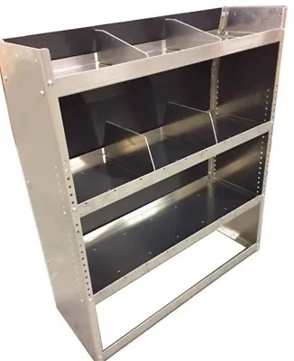 Aluminum Van Shelving Storage For Full Size Ford / GMC / Chevy 45 L X 44 H X 13D • $419.85