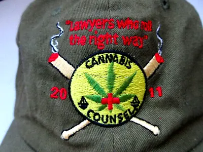 2011 LAWYERS WEED CANNIBAS COUNSEL Marijuanna  Hat Cap Adjustable  Embroidered • $19.99