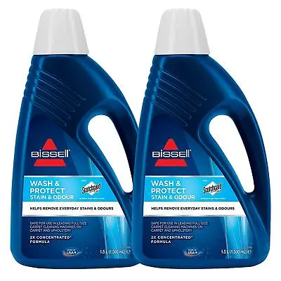 £29.99 • Buy 2 X Bissell Wash & Protect Carpet Cleaner - 1.5L Concentrated Formula .