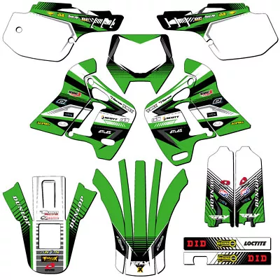 1991-1994 Kawasaki Kdx 200 Kdx200 Graphics Kit Decals Stickers Deco 1993 1992 • £98.78