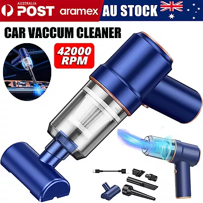 42000RPM Handheld Cordless Car Vacuum Cleaner Home Dust Blower Mini Air Duster • $21.32