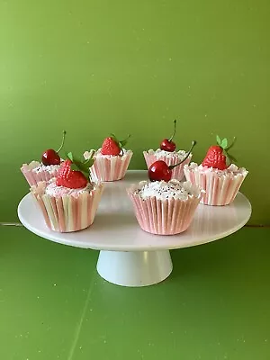 Fake Cakes Artificial Cupcakes Display Shop Prop Tearoom Kitchen • £11